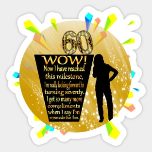 60 Years Sticker